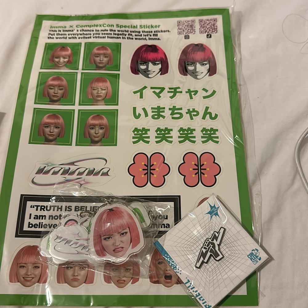 Urban decay pins and key chains plus stickers